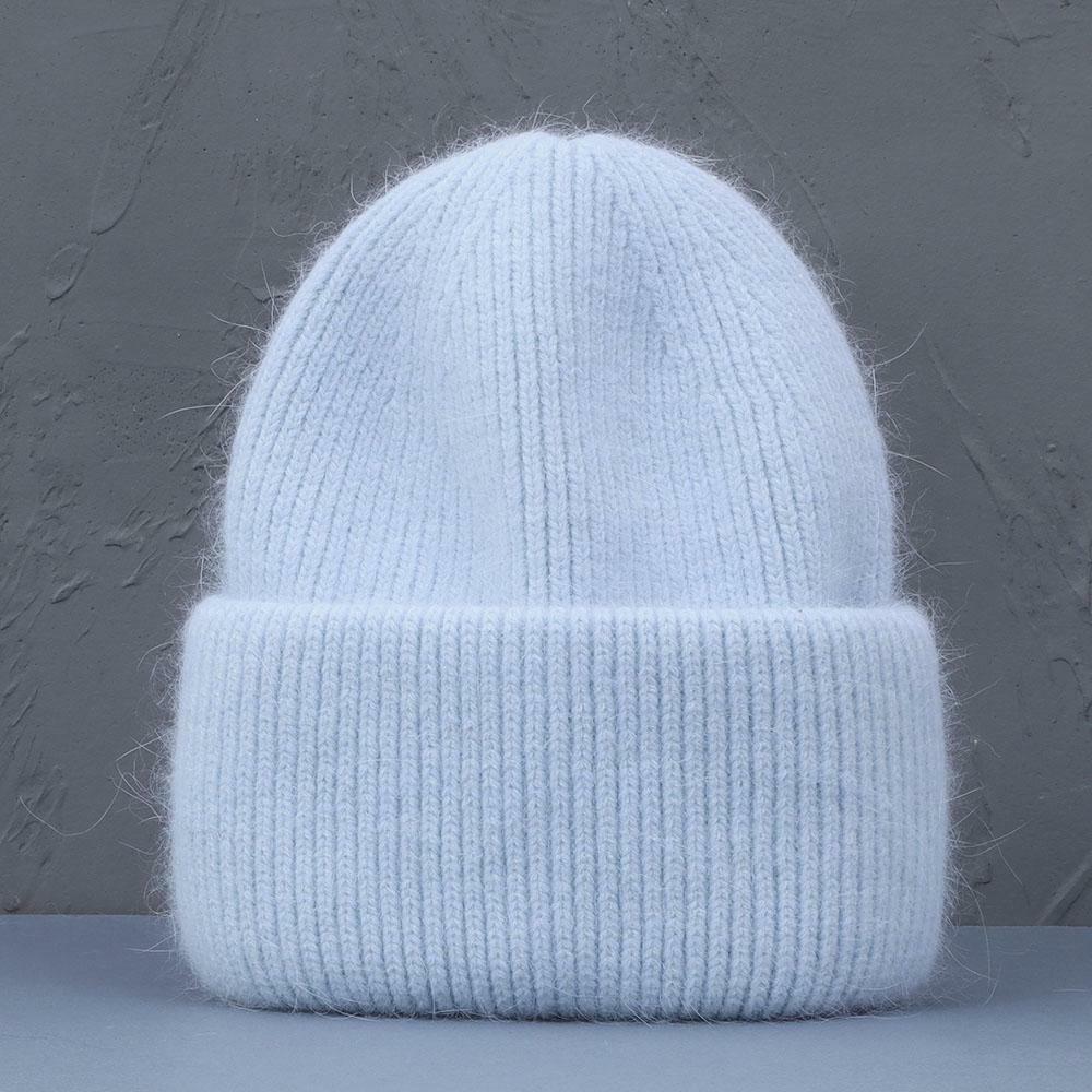 Ribgebreide Dames Muts Wintermuts Beanie Opvouwbare Rand Elastisch Comfortabel Warm Meerkleurig Gebreid | Sulvida