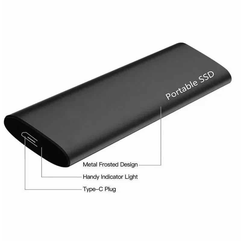 Externe Harde Schijf 4TB USB-C Ultra Compact Opslag Draagbaar Reisgebruik Computer Laptop Data Backup | Sulvida