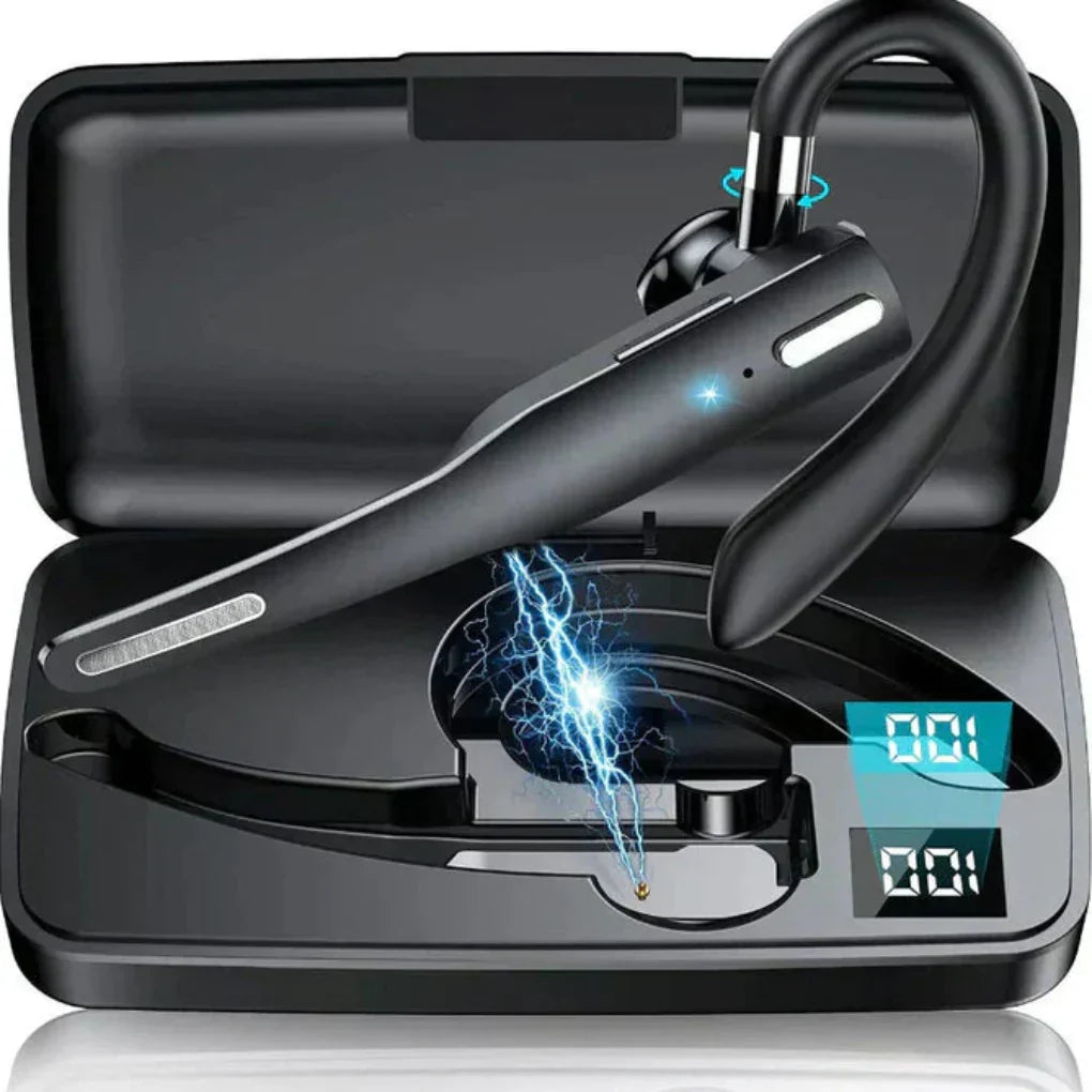 Draadloze headset met ruisonderdrukking en dubbele microfoon voor heldere gesprekken en handsfree bellen | Sulvida