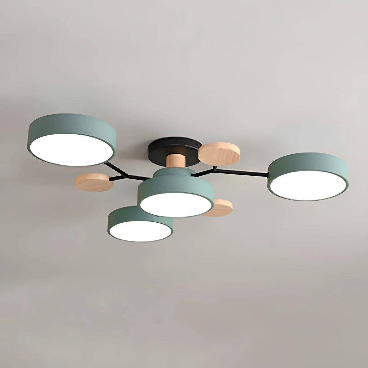 LED Plafondlamp Halo Cirkel IJzer Acryl Dimbaar 4 5 6 7 Lichtpunten Modern Design Woon Slaapkamer Verstelbaar | Sulvida