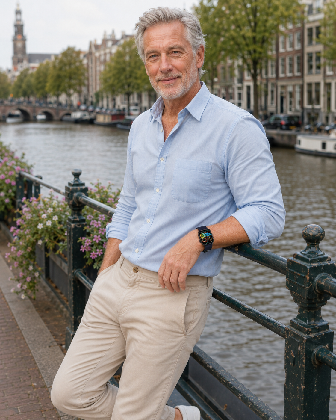 Smartwatch met Gezondheidsmonitoring GPS Valdetectie Hartslagmeter Stappenteller voor Senioren Ouderen | Sulvida
