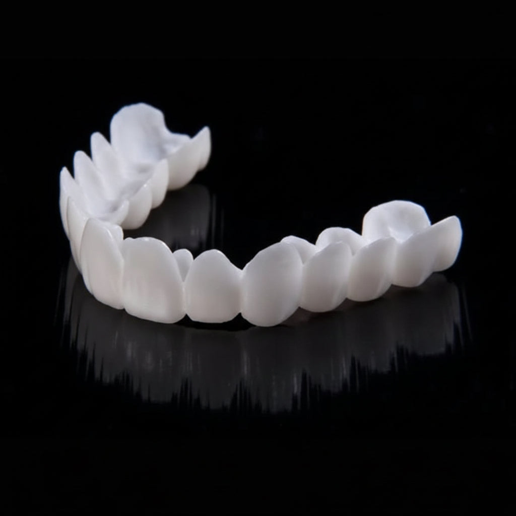 Kunstgebit met Witte Tandschijven voor een Verzorgde Glimlach Tandprothese Cosmetisch Instant Smile Tanden | Sulvida