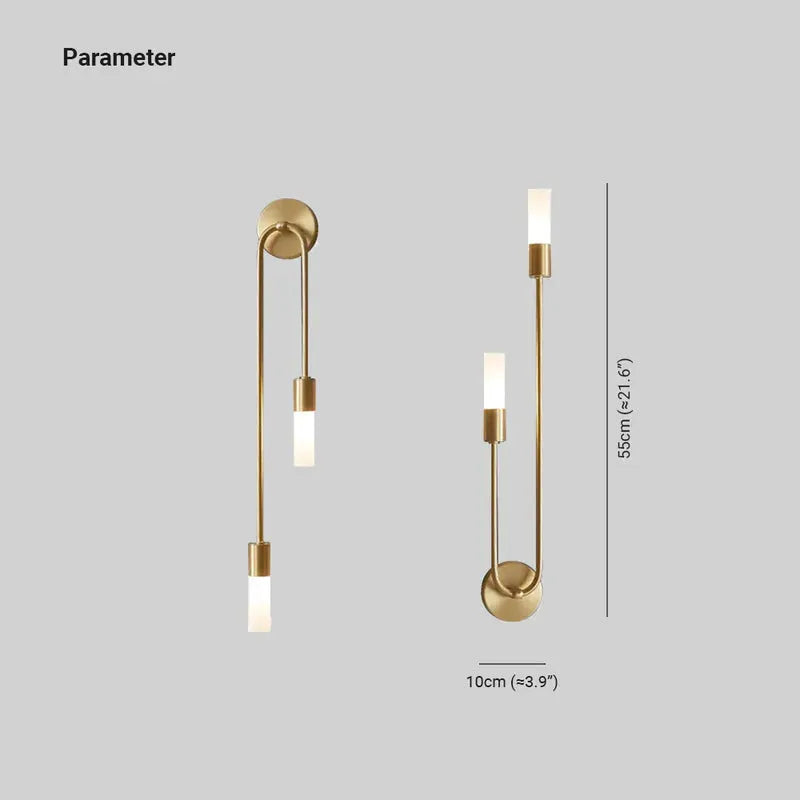 Wandlamp Modern Goud Metaal Set Woonkamer Slaapkamer Binnenverlichting Warm Licht Acrylic LED G9 Sfeerverlichting | Sulvida