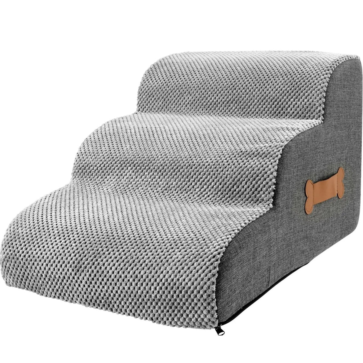 Huisdierentrapje met Antislip Treden en Fluwelen Hoes voor Bed en Bank – Gewrichtsvriendelijk Opstapje | Sulvida