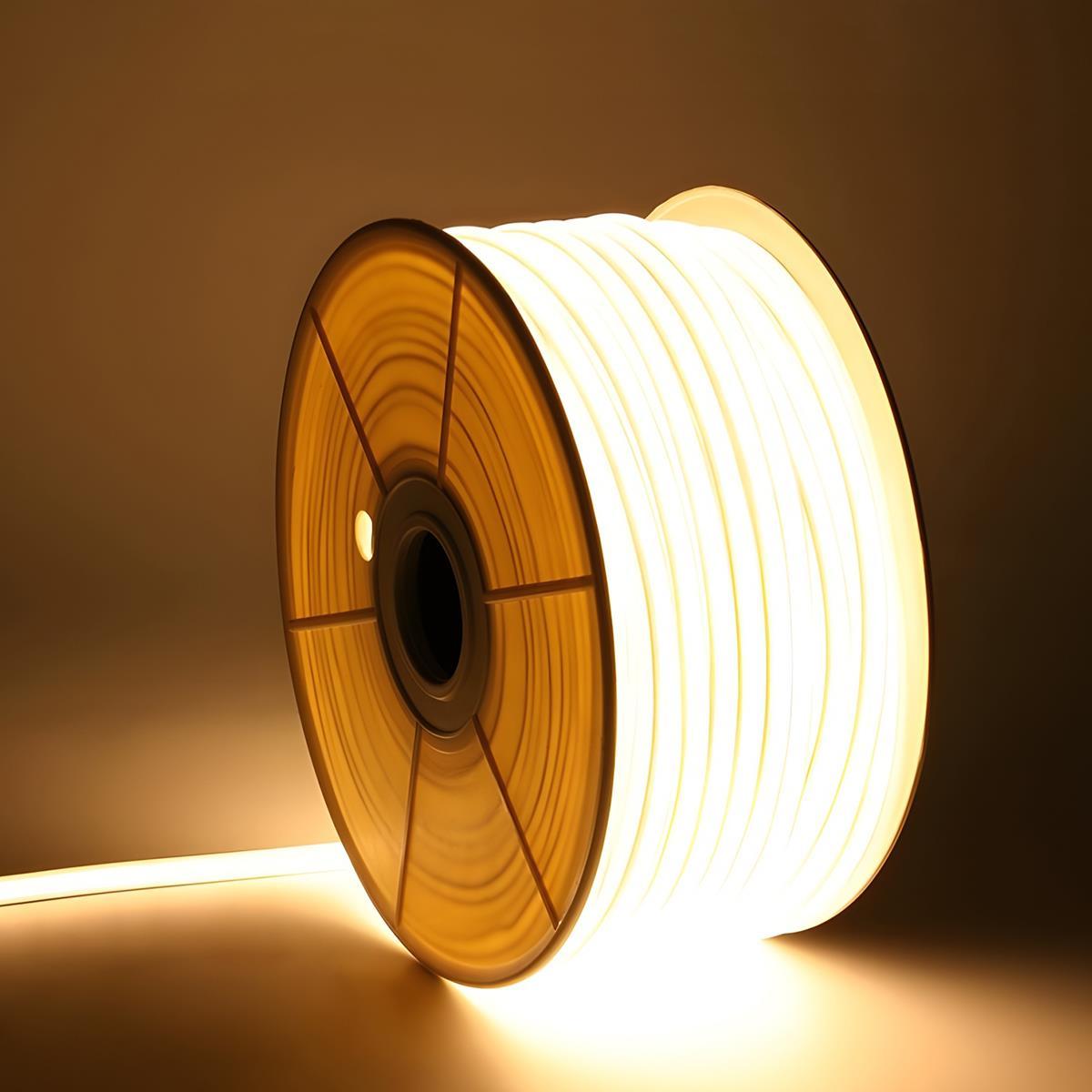 Flexibele Zonne LED Strook 5 meter Waterdicht Buitenverlichting Warm Wit 3000K Tuinpad Terras Sfeerverlichting | Sulvida
