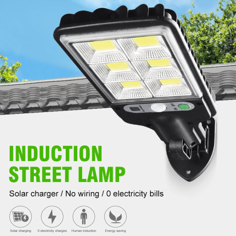 Zonne-energielamp voor buiten met bewegingssensor en afstandsbediening waterdicht IP67 tuinverlichting | Sulvida