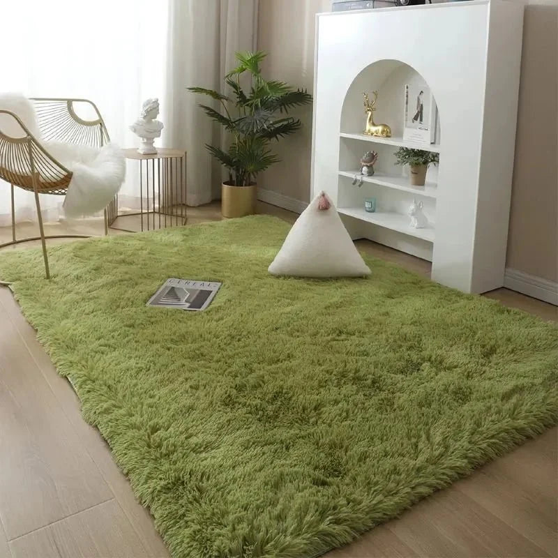 Zachte Effen Vloerkleed Modern Wilton Stijl Woonkamer Slaapkamer Antislip Polyester Tapijt Decoratief | Sulvida