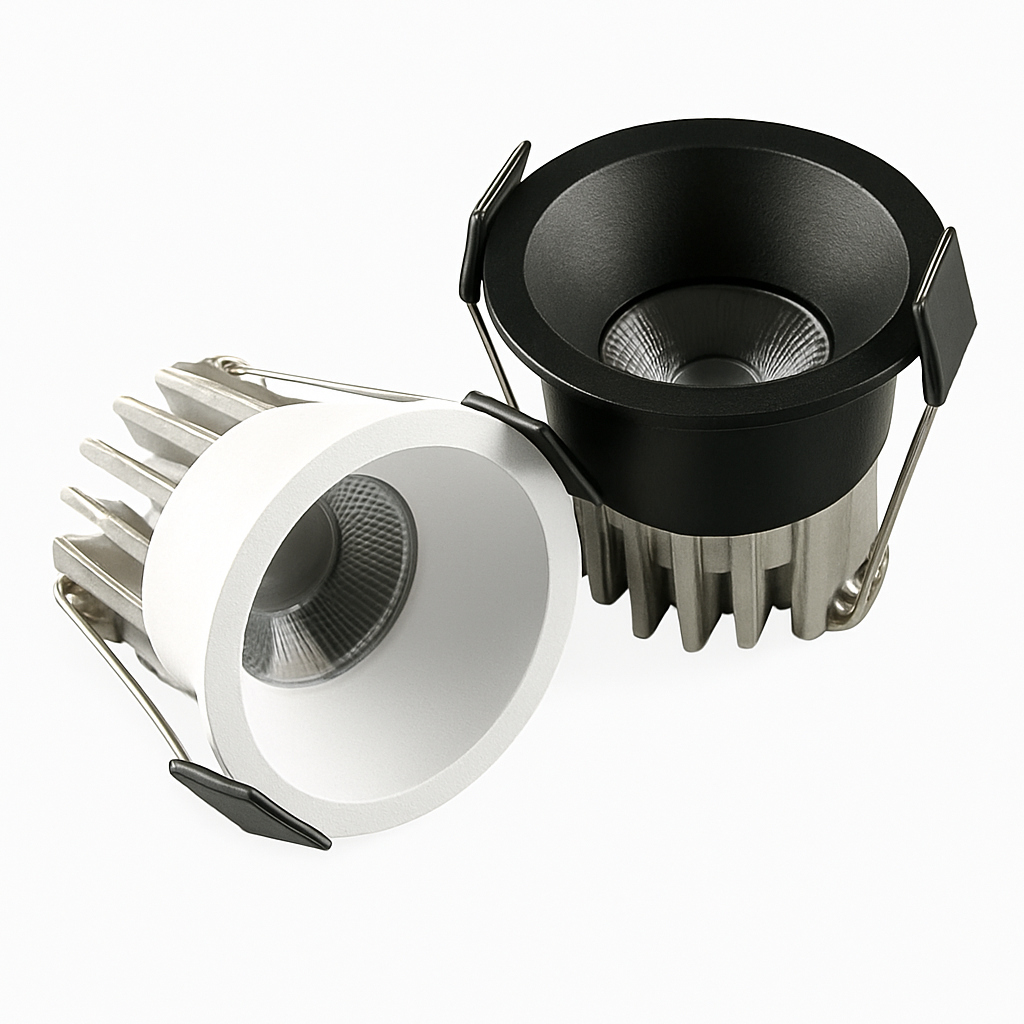 Inbouwspot LED Dimbaar 3W 5W COB Verlichting Aluminium Plafondlamp Anti-verblinding Zwart Wit Inbouw Spots | Sulvida