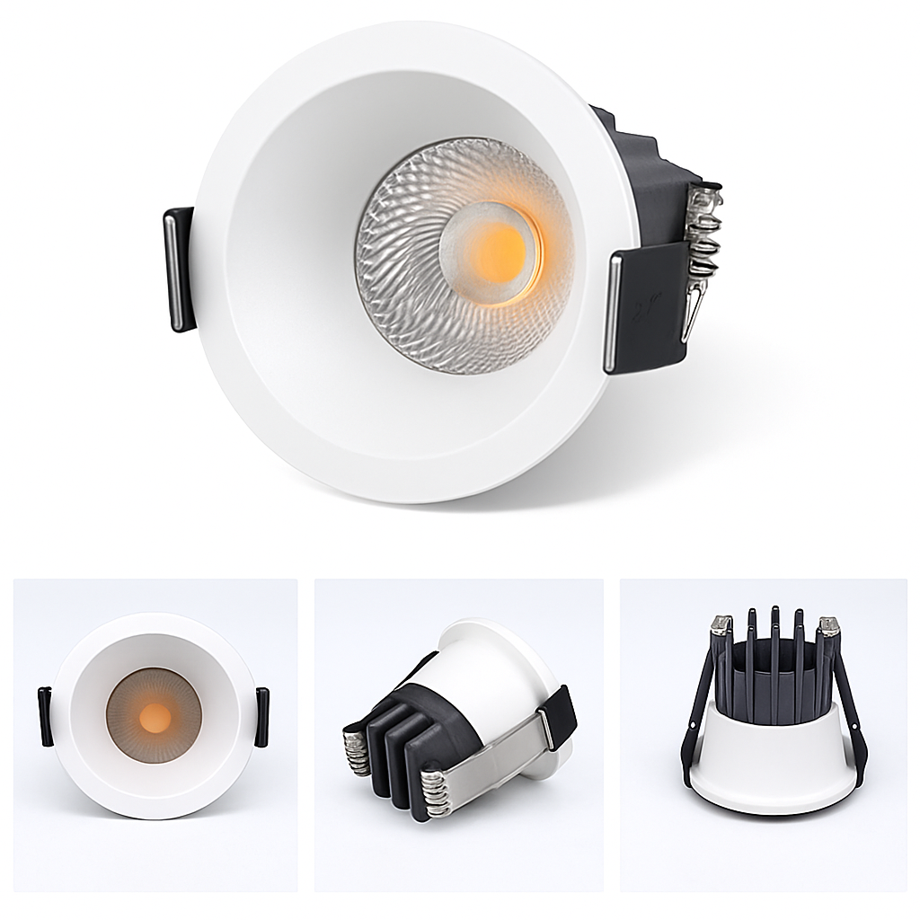 Inbouwspot LED Dimbaar 3W 5W COB Verlichting Aluminium Plafondlamp Anti-verblinding Zwart Wit Inbouw Spots | Sulvida