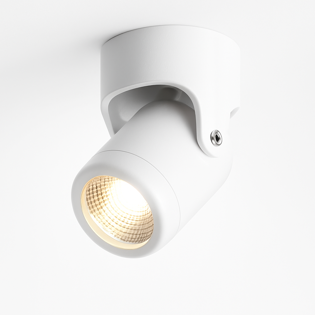 Draaibare LED plafondspot opbouw aluminium dimbaar voor keuken woonkamer slaapkamer kantoor modern design | Sulvida