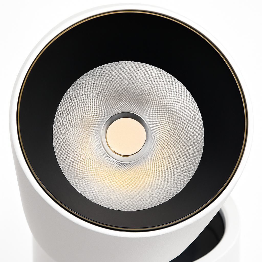 Verstelbare LED-spot metaal chroom wit zwart keuken woonkamer slaapkamer badkamer 12W geïntegreerde verlichting | Sulvida