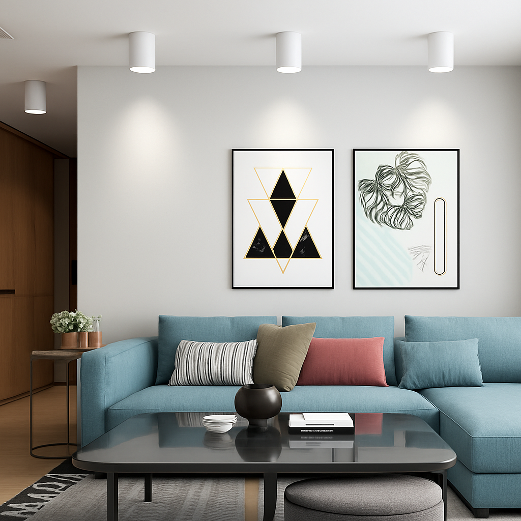 LED Plafondspot Opbouw Aluminium Tubular Design Zwart Wit Warm Neutraal Koel Wit 10-40cm voor Woonkamer Keuken Horeca | Sulvida