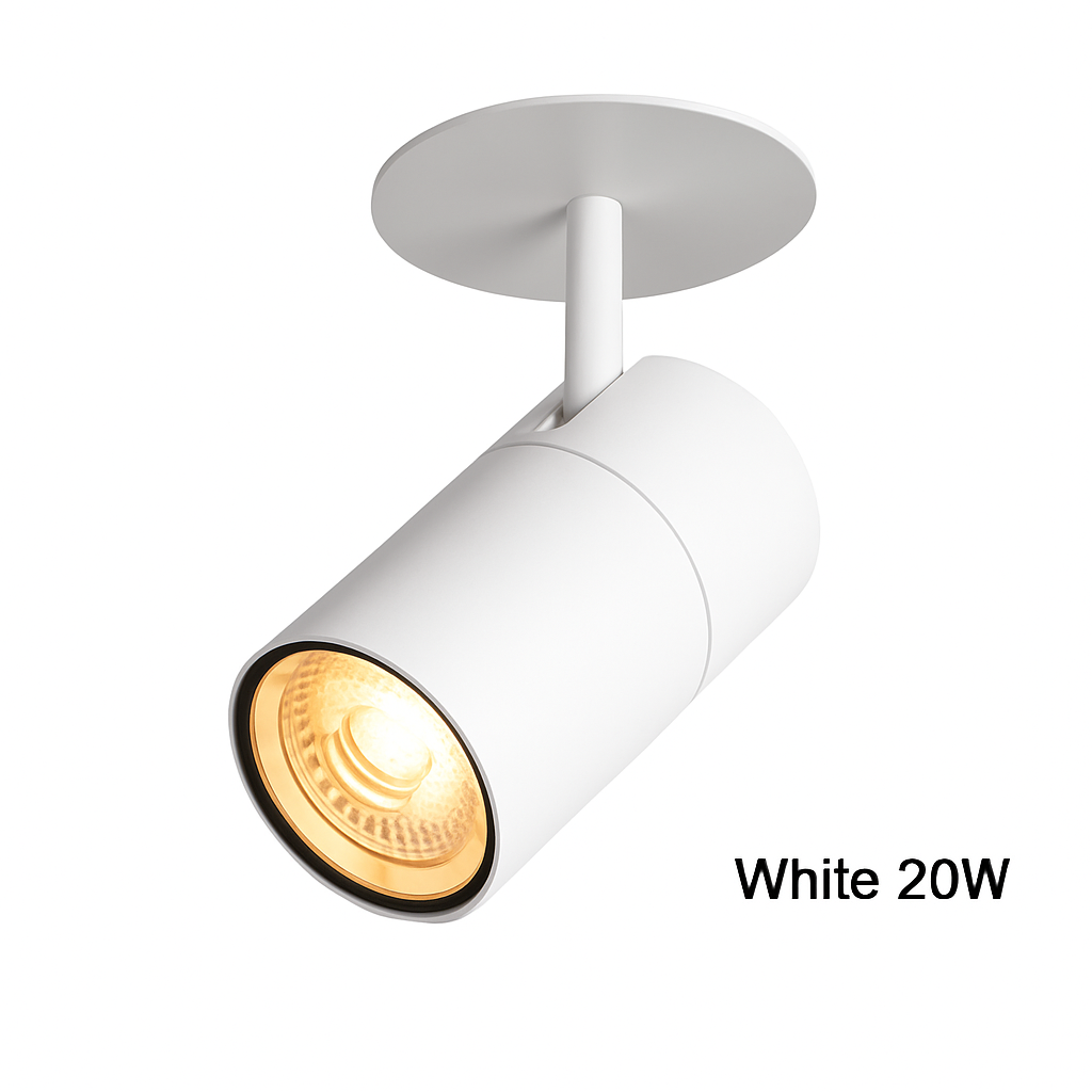 LED Plafondspot Opbouw Kantelbaar Zwart of Wit Tubelamp 7W-30W Keuken Plafondlamp Spots Cilinder Directioneel | Sulvida