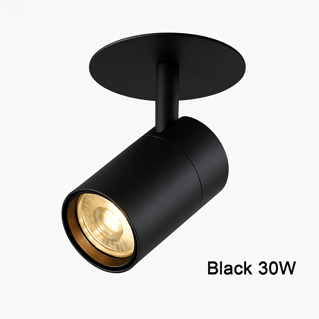 LED Plafondspot Opbouw Kantelbaar Zwart of Wit Tubelamp 7W-30W Keuken Plafondlamp Spots Cilinder Directioneel | Sulvida