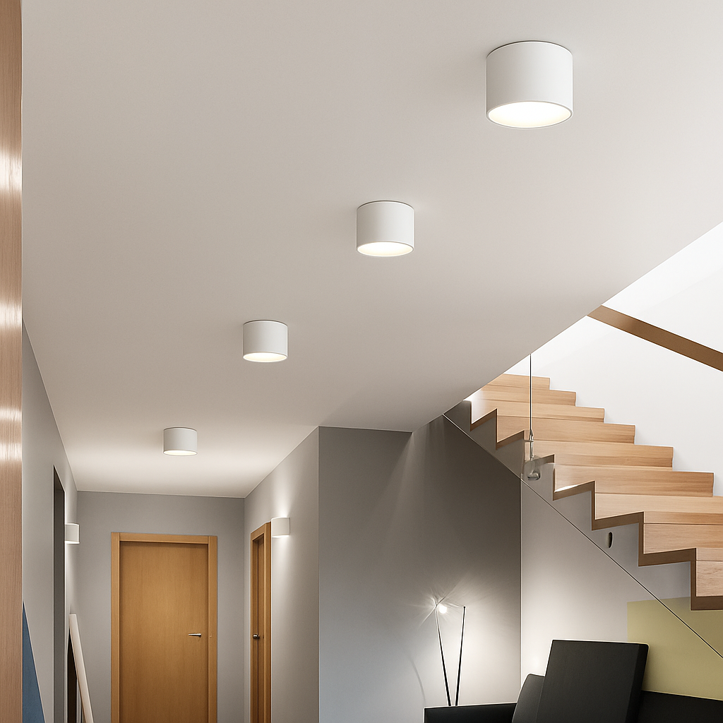 Opbouwspot Rond LED Inbouwspots Nordic Plafondlamp Hal Entree Kleine Downlight Spotverlichting Woonkamer | Sulvida