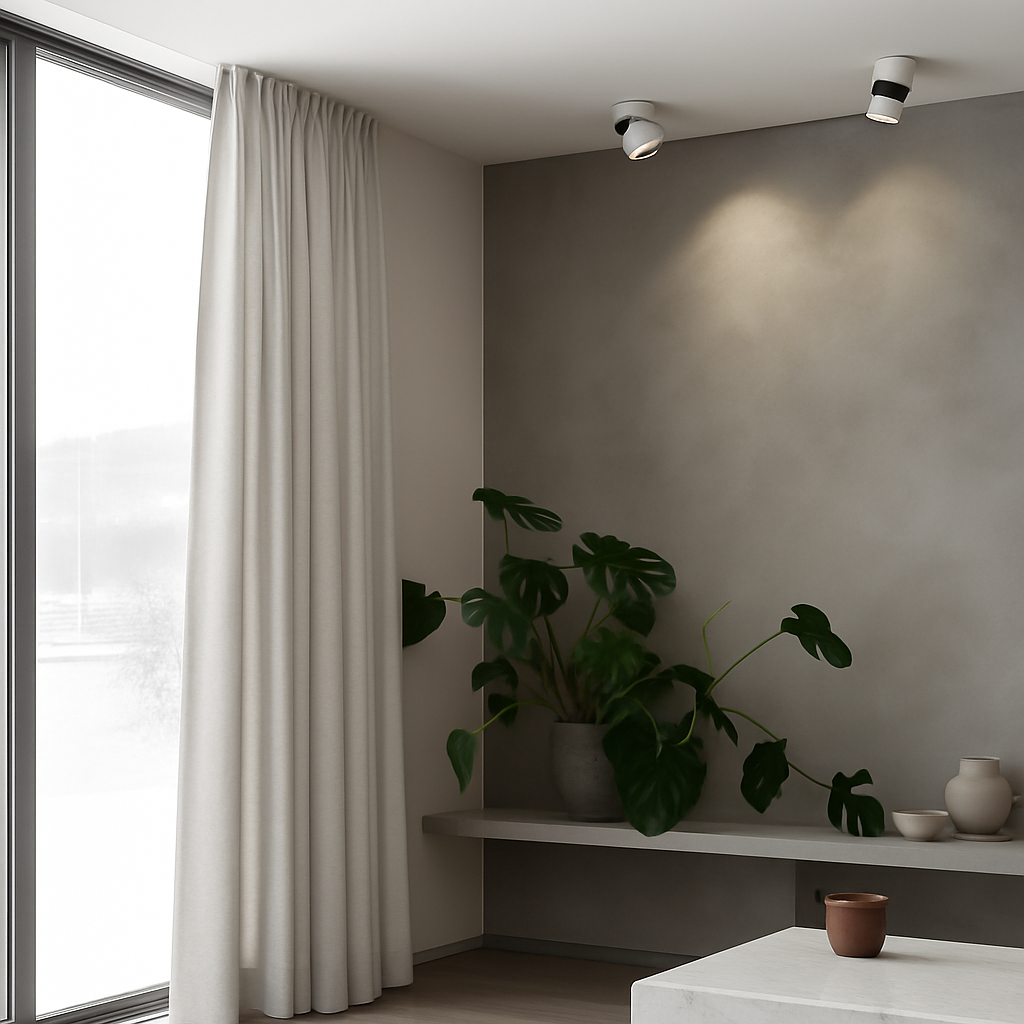 Designspot LED Rond Draaibaar Aluminium Zwart Ivoor Plafond Wit Modern Opbouw Dimbaar 7W-15W Verlichting | Sulvida
