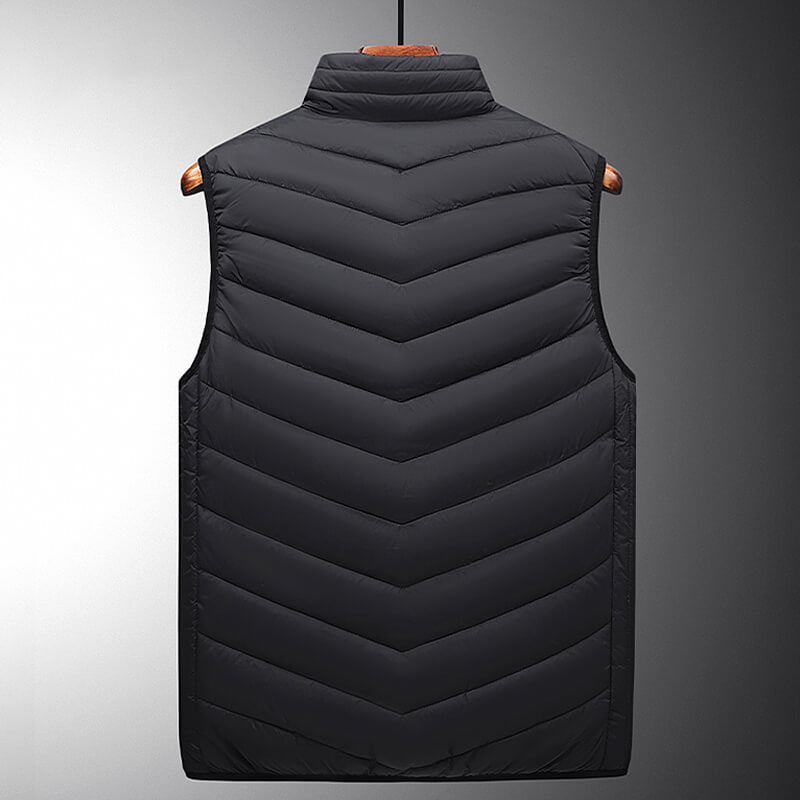 Gilet d’hiver chauffant avec zones chauffantes USB et température réglable pour un confort optimal du haut du corps | Sulvida