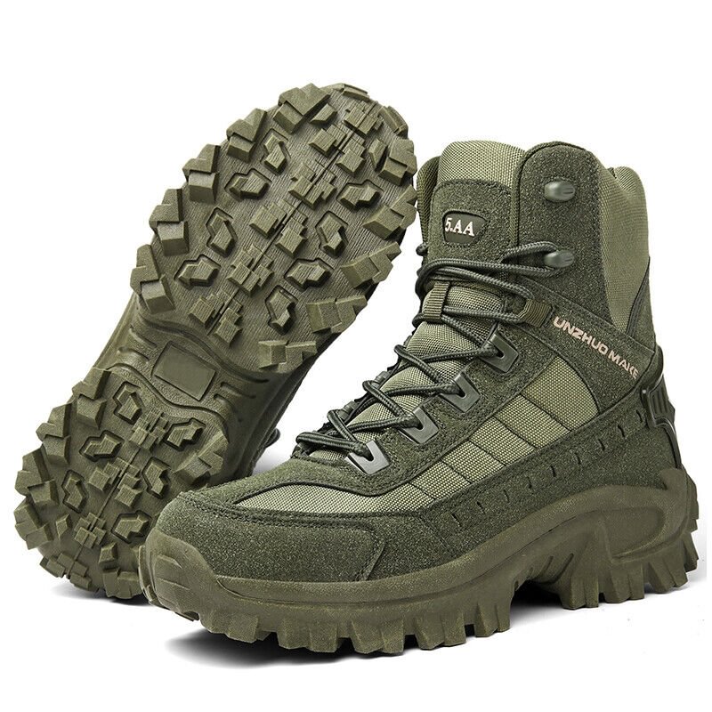 Robuuste Outdoor Laarzen met Hoge Schacht & Geprofileerde Zool voor Wandelen Trekking Bergpad Wandelschoenen | Sulvida