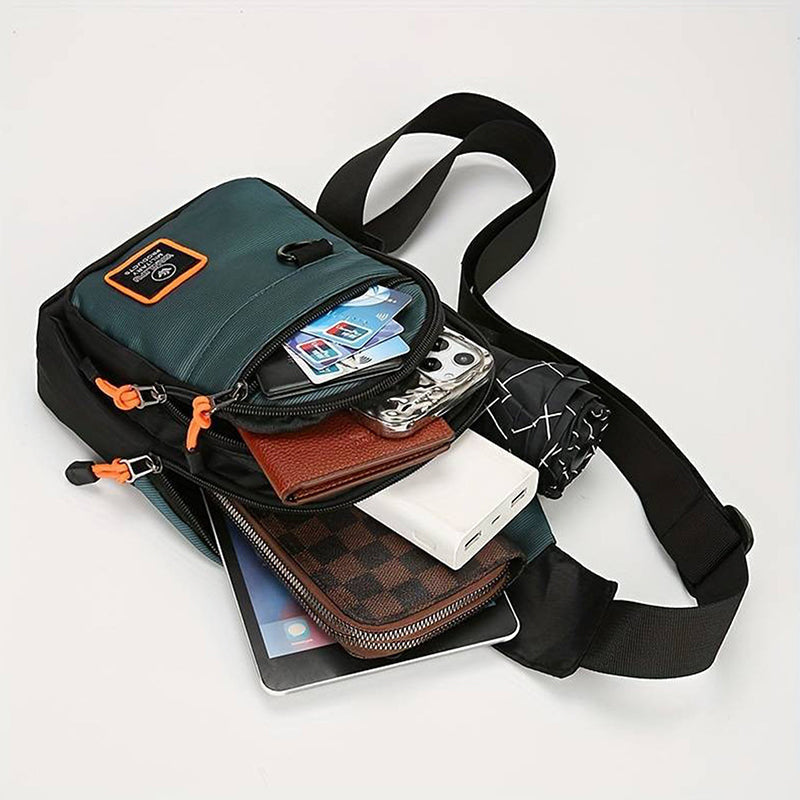 Sac bandoulière imperméable à plusieurs compartiments pour ranger portefeuille et smartphone, idéal au quotidien | Sulvida