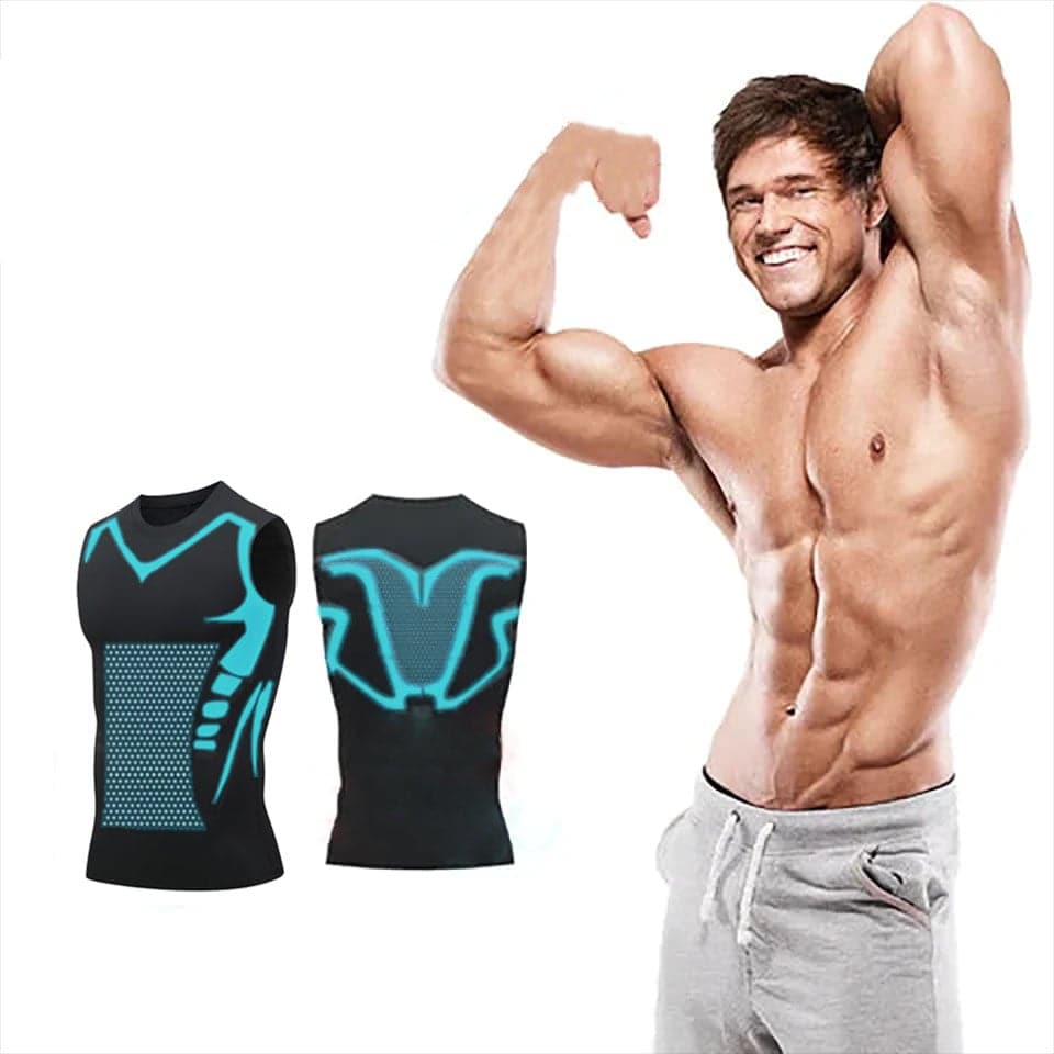 Compressie Vest Mouwloos – Lichaamsvormend Ionic Hemd voor Mannen | Sulvida