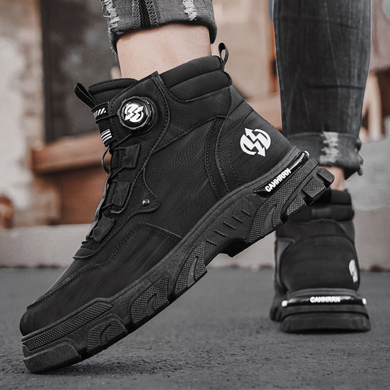 Chaussures de sécurité avec fermeture rotative rapide, confortables, respirantes et déperlantes, noir, vert et jaune - Sulvida