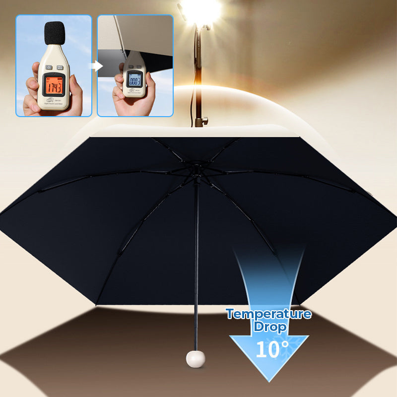 Zakparaplu Compact Capsule met UV-Bescherming UPF50+ Windbestendig Opvouwbaar Regenparaplu voor Onderweg | Sulvida