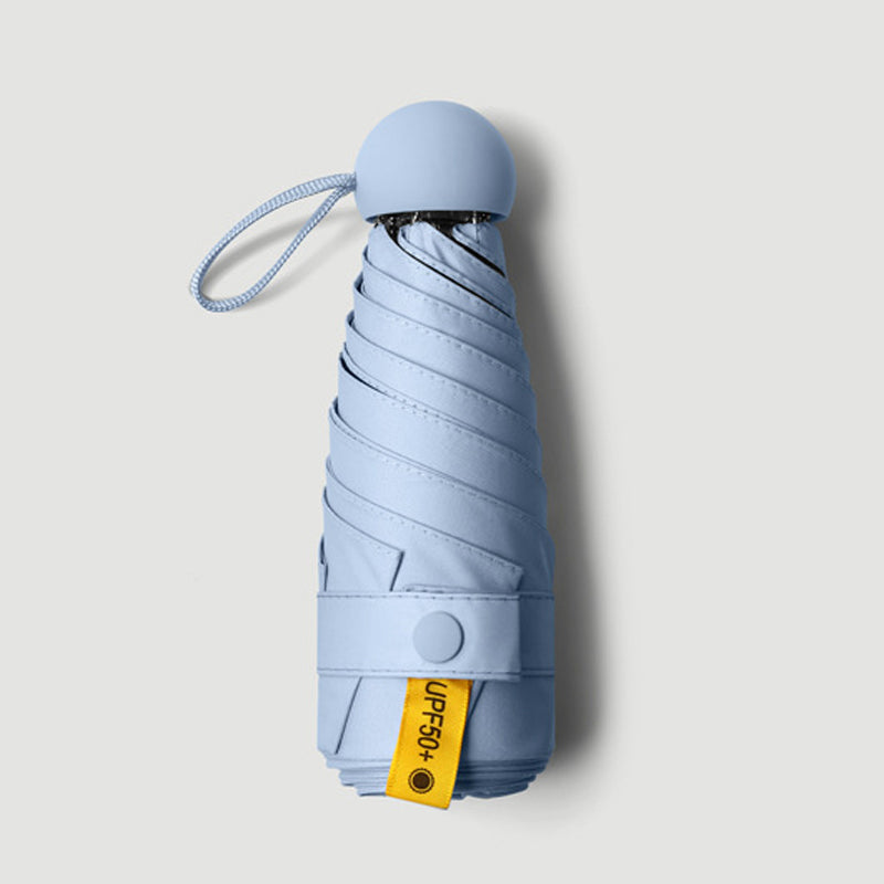 Zakparaplu Compact Capsule met UV-Bescherming UPF50+ Windbestendig Opvouwbaar Regenparaplu voor Onderweg | Sulvida