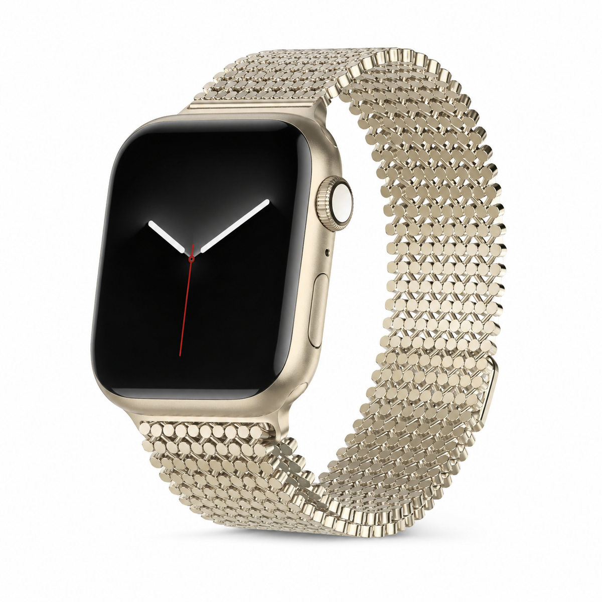 Bracelet à maillons en métal magnétique pour Apple Watch – Ajustement sans cran Series 12 46mm Ultra 4 49mm montre connectée | Sulvida