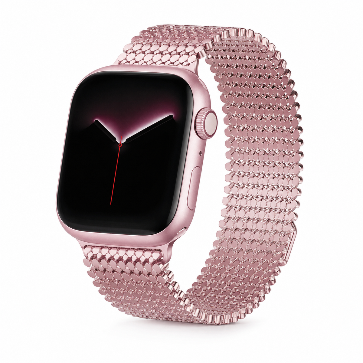 Bracelet à maillons en métal magnétique pour Apple Watch – Ajustement sans cran Series 12 46mm Ultra 4 49mm montre connectée | Sulvida