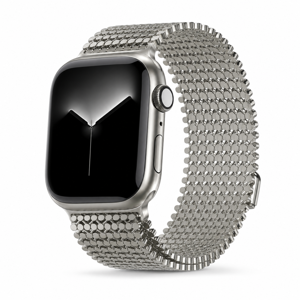 Bracelet à maillons en métal magnétique pour Apple Watch – Ajustement sans cran Series 12 46mm Ultra 4 49mm montre connectée | Sulvida