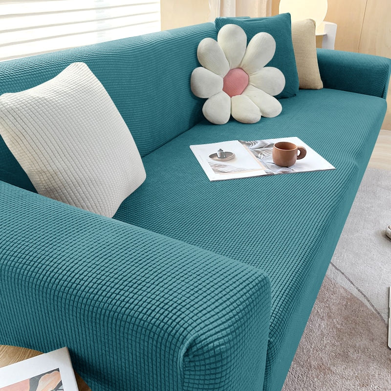 Elastische Bankhoes Rekbaar Beschermend Meubelverzorging Sofahoes Opzetbaar Wasbaar voor Woonkamers Bank | Sulvida