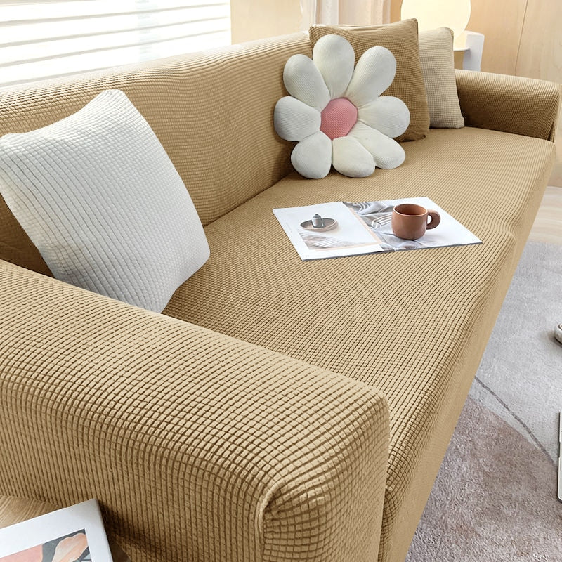 Elastische Bankhoes Rekbaar Beschermend Meubelverzorging Sofahoes Opzetbaar Wasbaar voor Woonkamers Bank | Sulvida