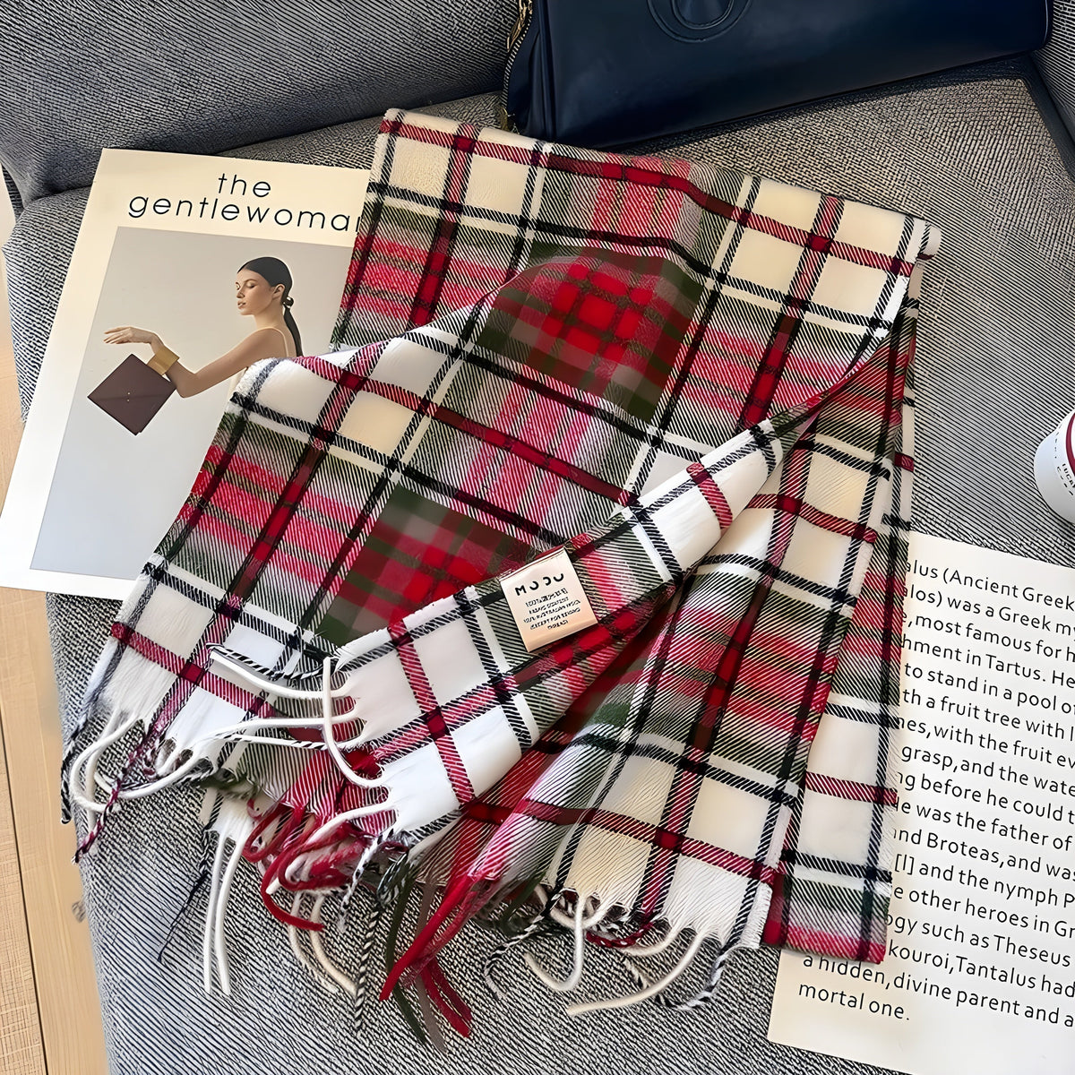 Geruit Kasjmier Dames Wintersjaal met Klassiek Brits Patroon Victoria Warme Halsdoek Herfst Winter Accessoire | Sulvida