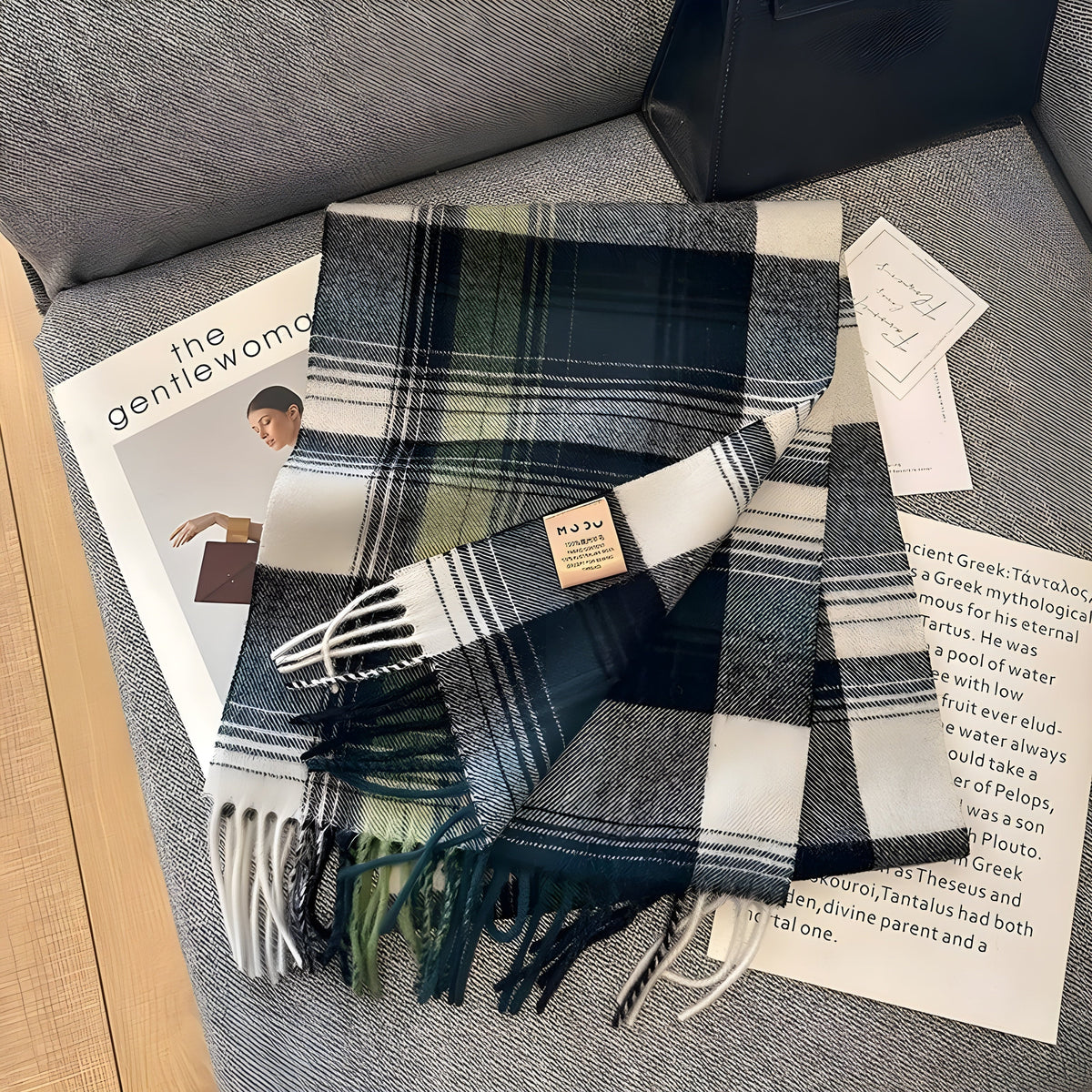 Geruit Kasjmier Dames Wintersjaal met Klassiek Brits Patroon Victoria Warme Halsdoek Herfst Winter Accessoire | Sulvida