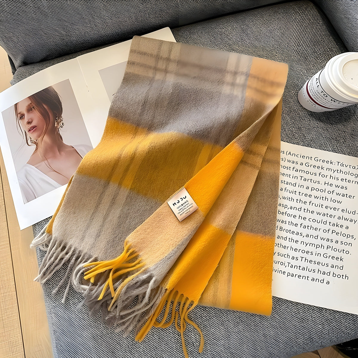 Geruit Kasjmier Dames Wintersjaal met Klassiek Brits Patroon Victoria Warme Halsdoek Herfst Winter Accessoire | Sulvida