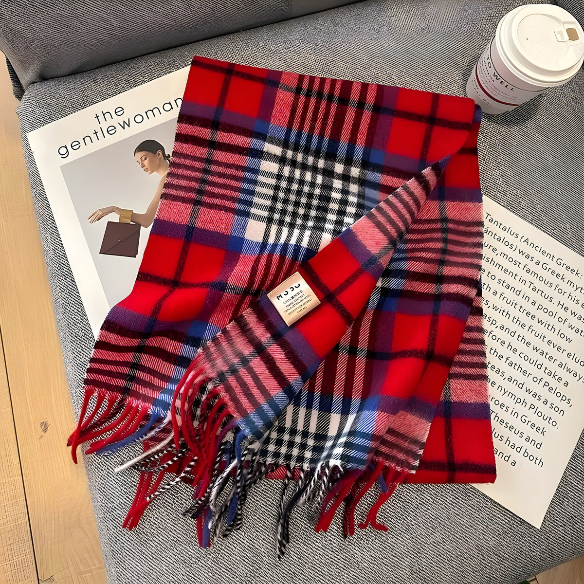 Geruit Kasjmier Dames Wintersjaal met Klassiek Brits Patroon Victoria Warme Halsdoek Herfst Winter Accessoire | Sulvida