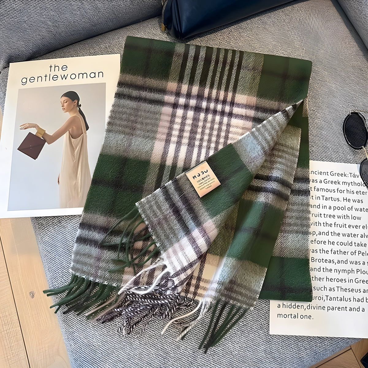 Geruit Kasjmier Dames Wintersjaal met Klassiek Brits Patroon Victoria Warme Halsdoek Herfst Winter Accessoire | Sulvida