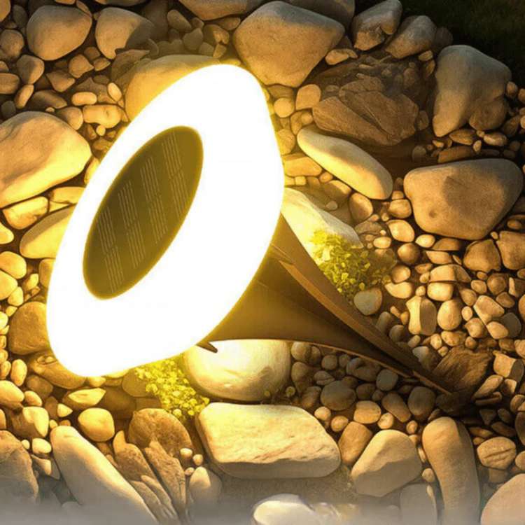 Zonne-energie tuinverlichting roestvrij staal warm wit koel wit LED buitenverlichting voor paden tuin terras | Sulvida