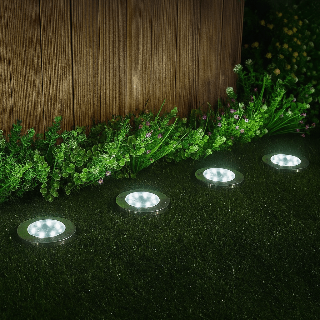 Zonne-energie tuinverlichting roestvrij staal warm wit koel wit LED buitenverlichting voor paden tuin terras | Sulvida