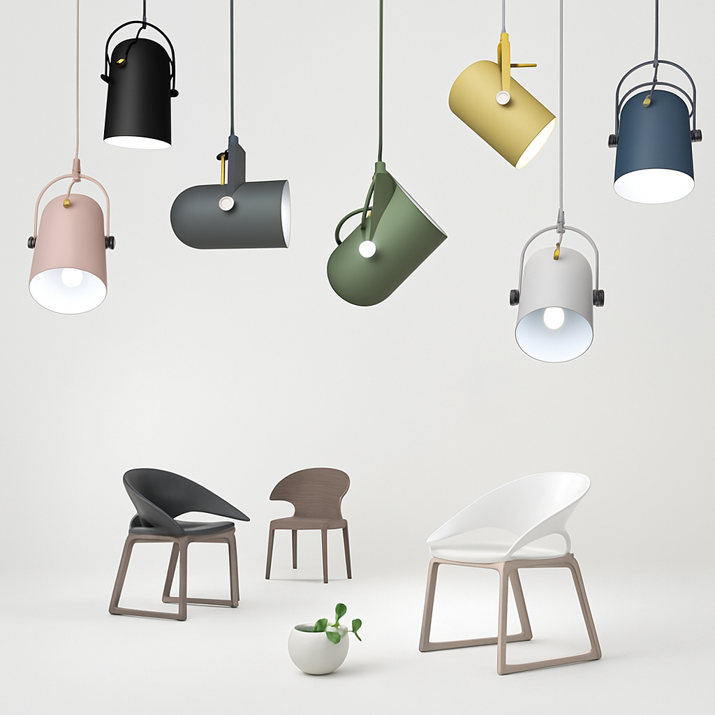 Aluminium Hanglamp Verstelbaar Ø23cm Modern Design Spot Eetkamer Keuken Woonkamer Plafondverlichting | Sulvida