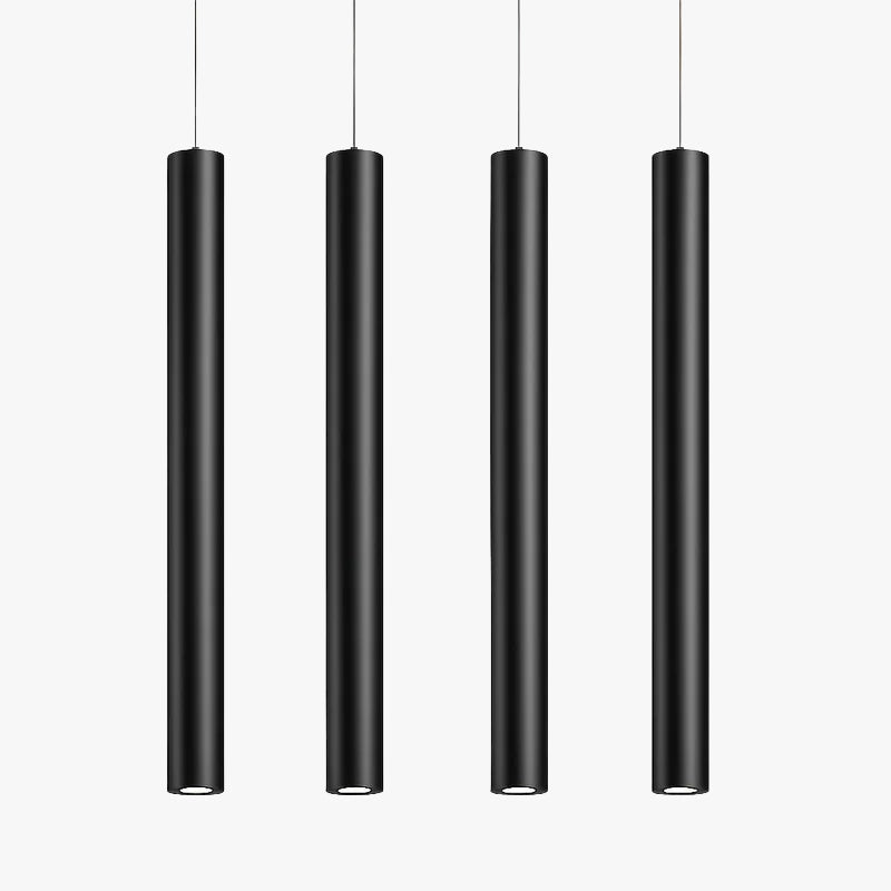 Cilindervormige Hanglamp LED COB 3W Verstelbare Lengte 20 tot 80cm Zwart Modern Designverlichting Eetkamer | Sulvida