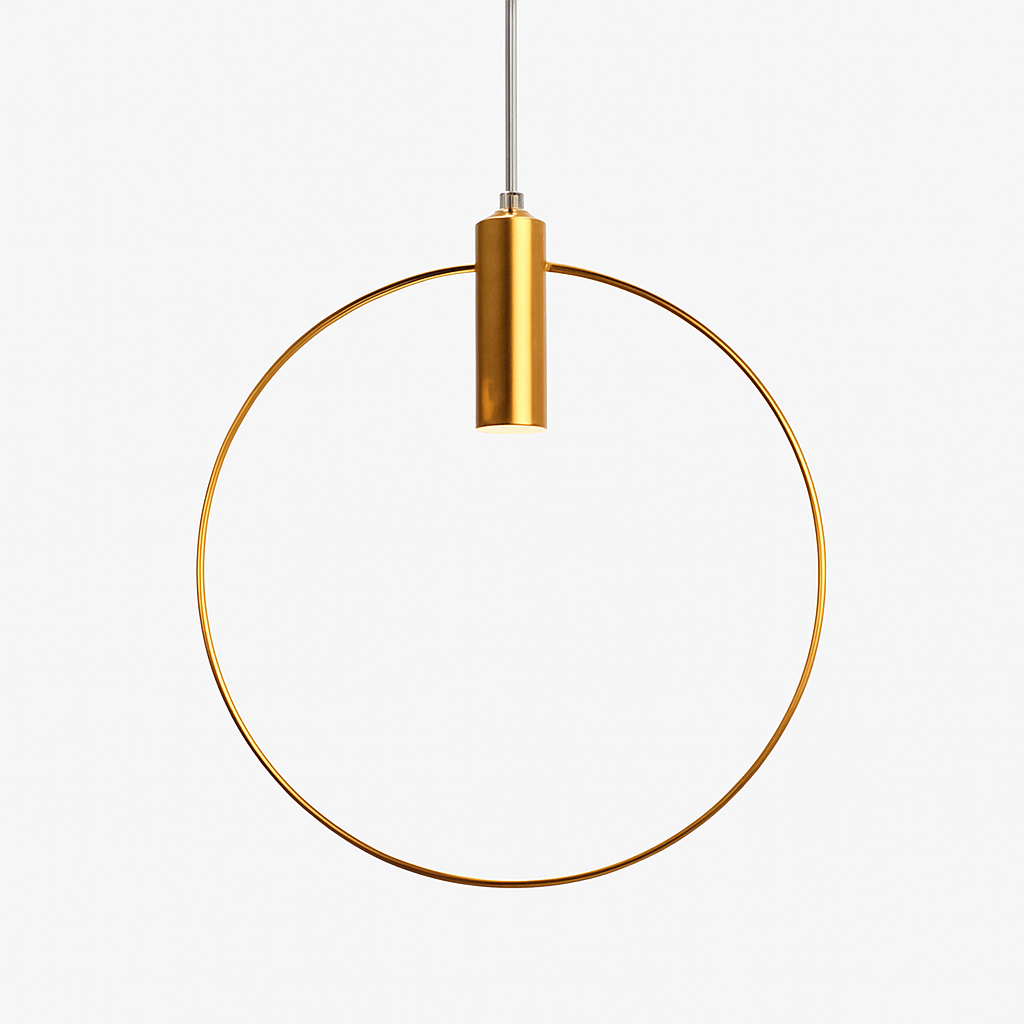 Ronde Hanglamp Goud LED Metaal Modern Design Eetkamer Slaapkamer Woonkamer Sfeerverlichting Elegant Decoratief | Sulvida