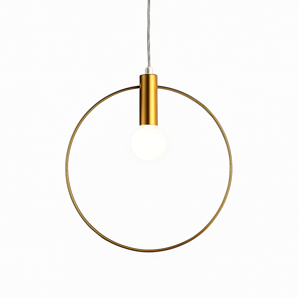 Ronde Hanglamp Goud LED Metaal Modern Design Eetkamer Slaapkamer Woonkamer Sfeerverlichting Elegant Decoratief | Sulvida