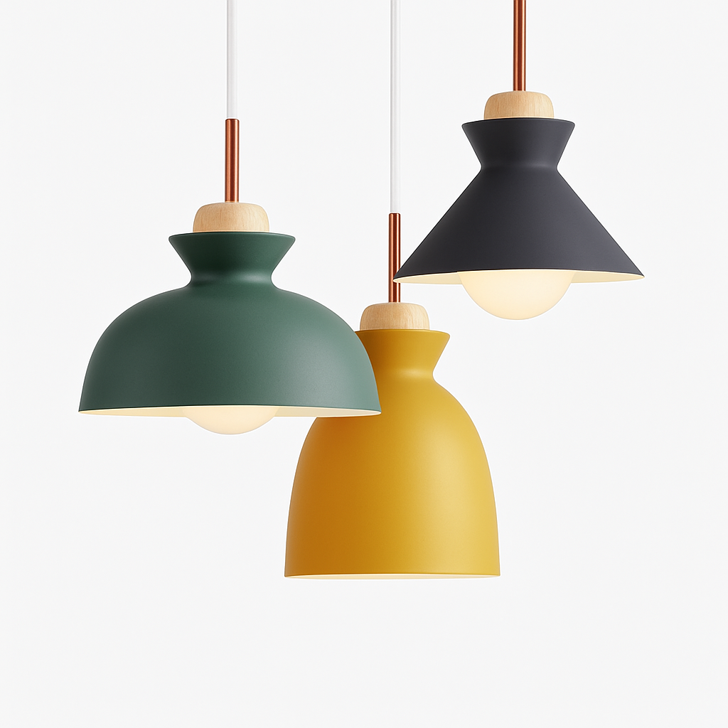 Metalen Hanglamp Industriële Stijl Verstelbare Kabel Meerdere Vormen Kleuren Eetkamer Keuken Woonkamer | Sulvida