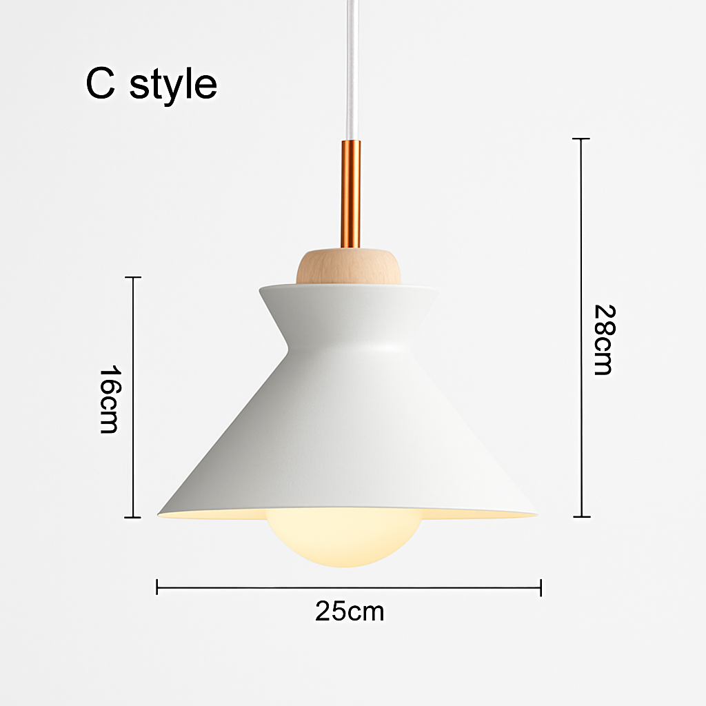 Metalen Hanglamp Industriële Stijl Verstelbare Kabel Meerdere Vormen Kleuren Eetkamer Keuken Woonkamer | Sulvida