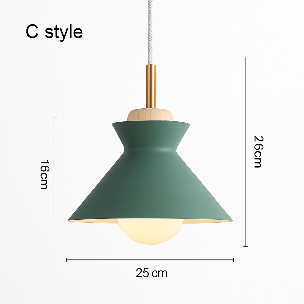 Metalen Hanglamp Industriële Stijl Verstelbare Kabel Meerdere Vormen Kleuren Eetkamer Keuken Woonkamer | Sulvida