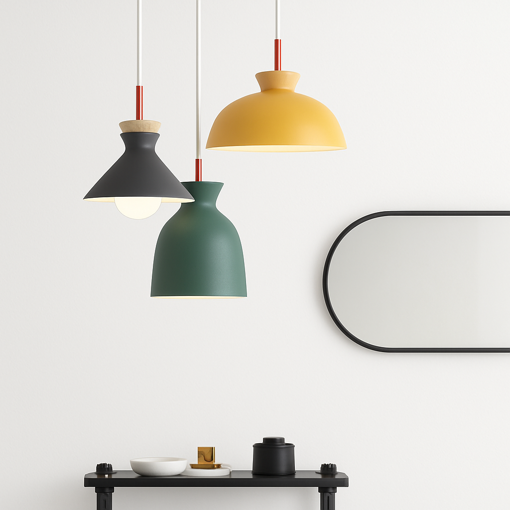 Metalen Hanglamp Industriële Stijl Verstelbare Kabel Meerdere Vormen Kleuren Eetkamer Keuken Woonkamer | Sulvida