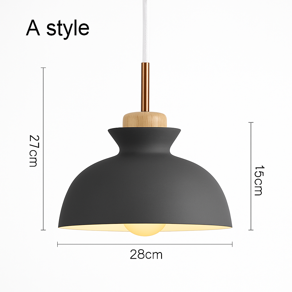 Metalen Hanglamp Industriële Stijl Verstelbare Kabel Meerdere Vormen Kleuren Eetkamer Keuken Woonkamer | Sulvida