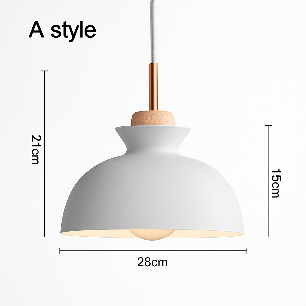 Metalen Hanglamp Industriële Stijl Verstelbare Kabel Meerdere Vormen Kleuren Eetkamer Keuken Woonkamer | Sulvida
