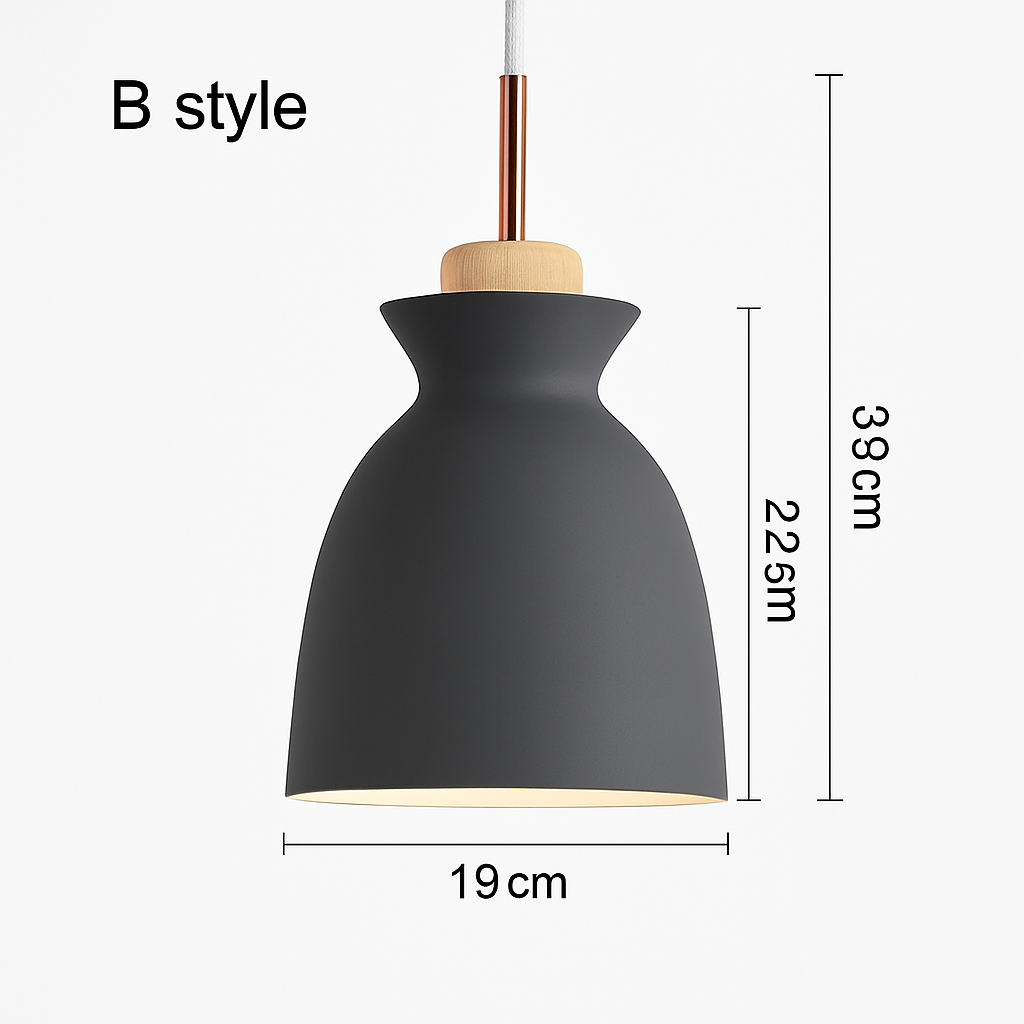 Metalen Hanglamp Industriële Stijl Verstelbare Kabel Meerdere Vormen Kleuren Eetkamer Keuken Woonkamer | Sulvida
